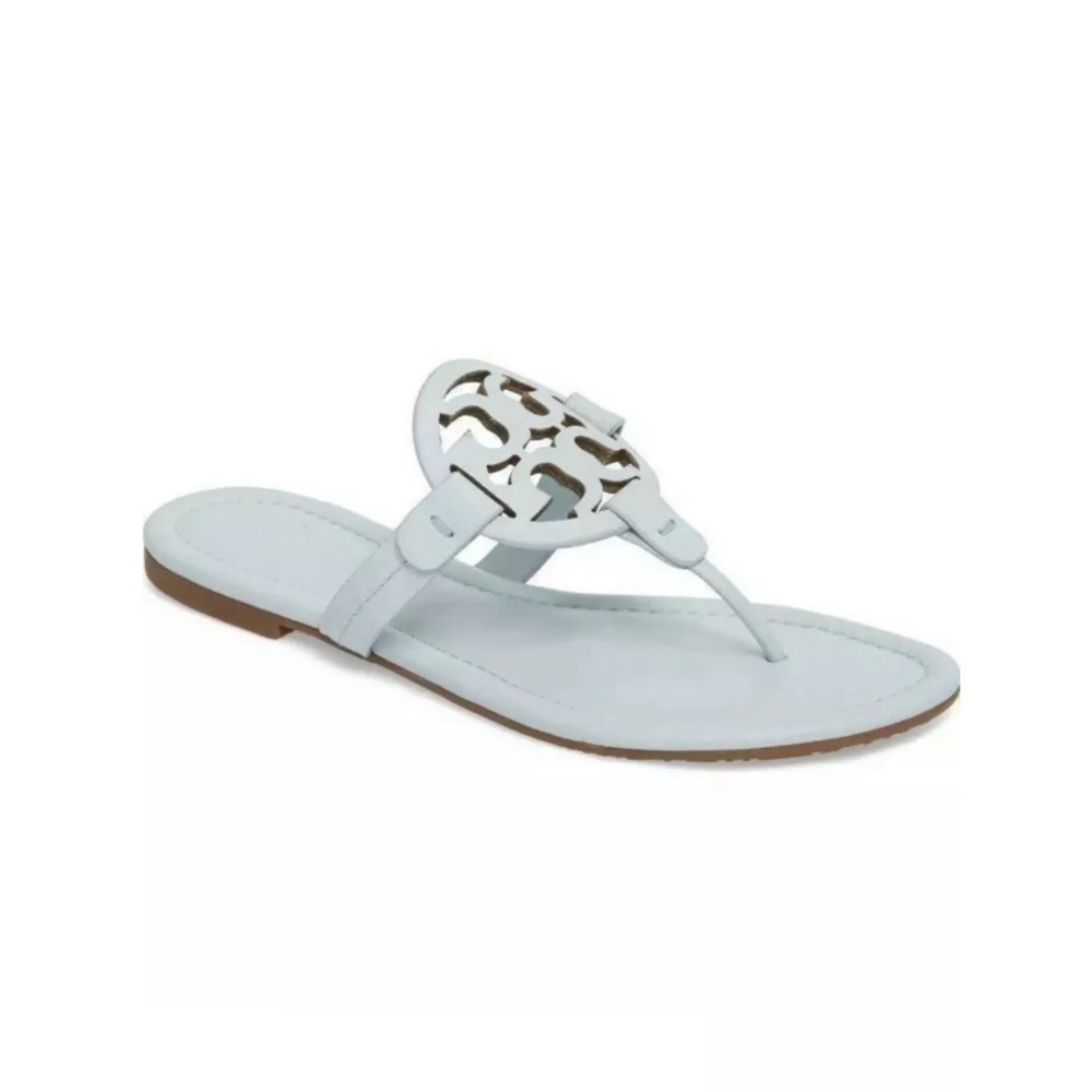 Tory Burch Miller Sandals size 6.5 Seltzer Blue